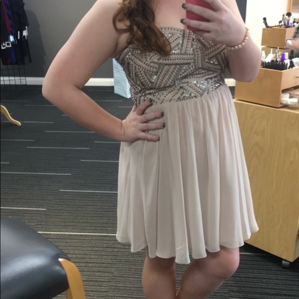 Light pink homecoming dress